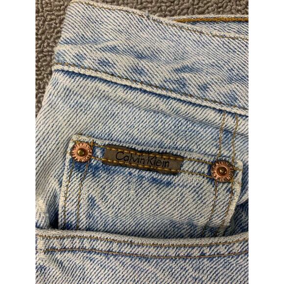 Vintage Calvin Klein Jeans Women 10 Blue Denim Super Slim Enzyme Wash USA Made - Picture 10 of 13